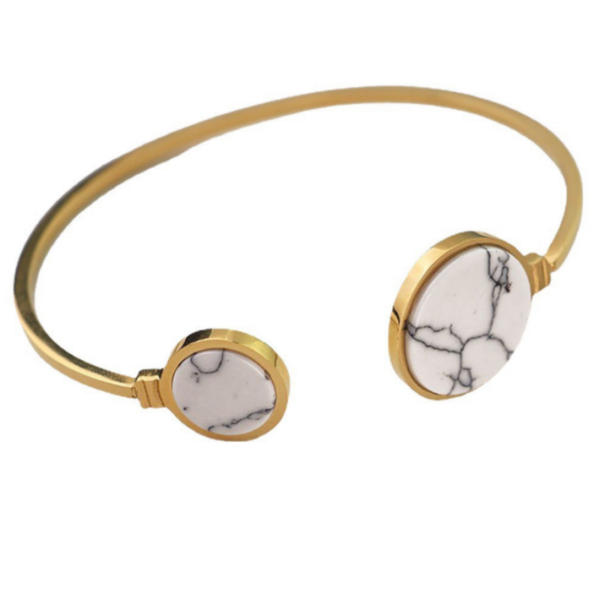 Golden Charm Double - Stone Bracelet Bracelet