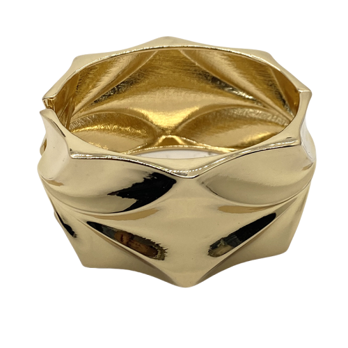 Golden - Ripple Pleat Bracelet jewelry casting