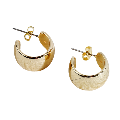 Gorgeous Golden - Hoop Brass Earrings - A Fashionable Statement