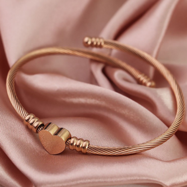 Rose - gold Twisted - wire Bracelet