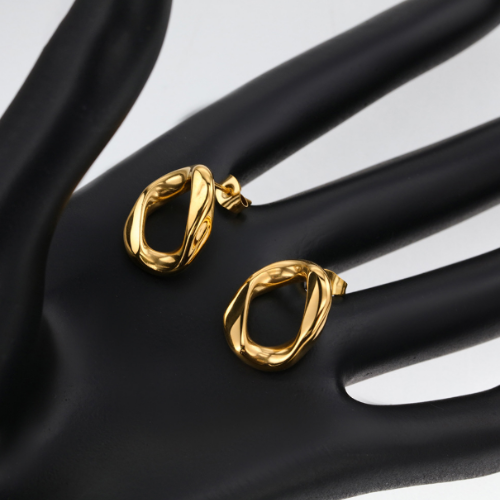 Twisted Circle Earrings