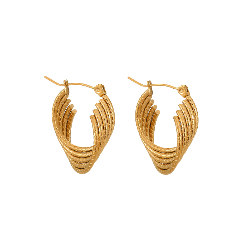 Golden Branch - Shimmering Hoop Earrings manufacturers