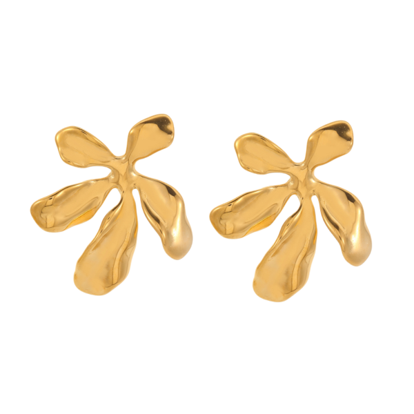 Golden Petal - Shimmering Earrings jewelry manufacturers china