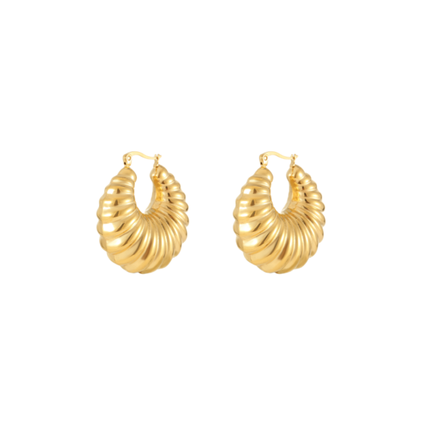 U-Shaped Shell Hollow Earrings supplier